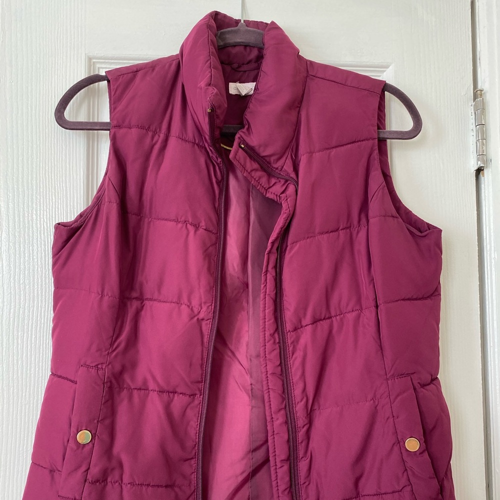 Charter Club Magenta Vest